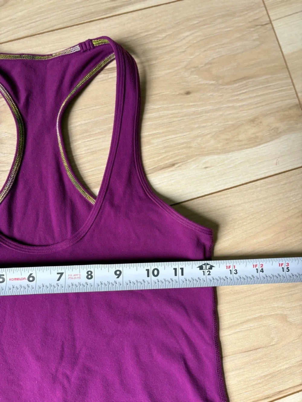 Lululemon Purple Racerback Tank Top Built-In Bra Athletic Yoga Size 6 - Picture 6 of 6